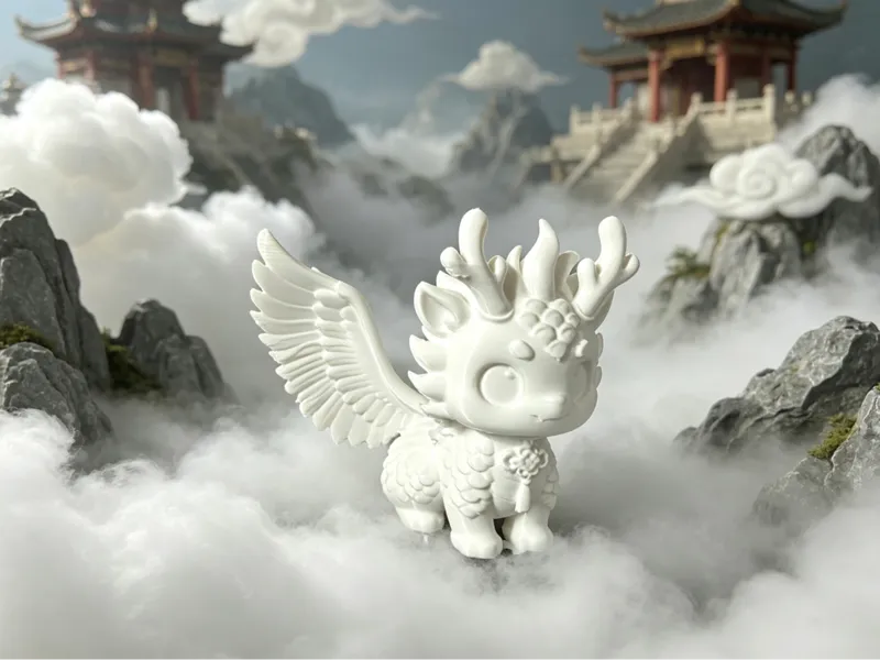 软萌国风飞天翼龙
