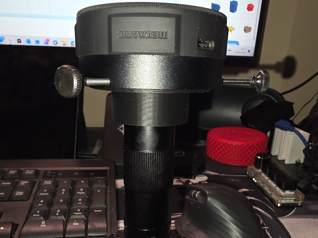 Adaptador RingLigth61mm para microcópio/lente27mm