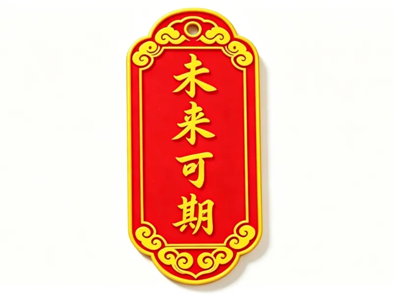 未来可期符牌挂件 祥云花边边框带挂孔 钥匙吊坠桌面摆件 中考高考 金榜题名