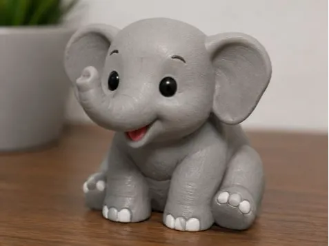 Cute Baby Elephant | Adorable Desk Companion