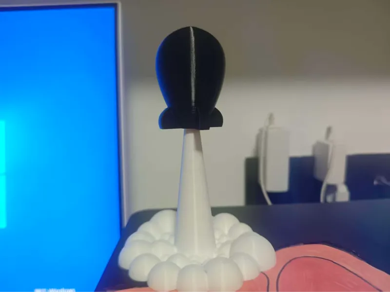 火箭升空摆件3