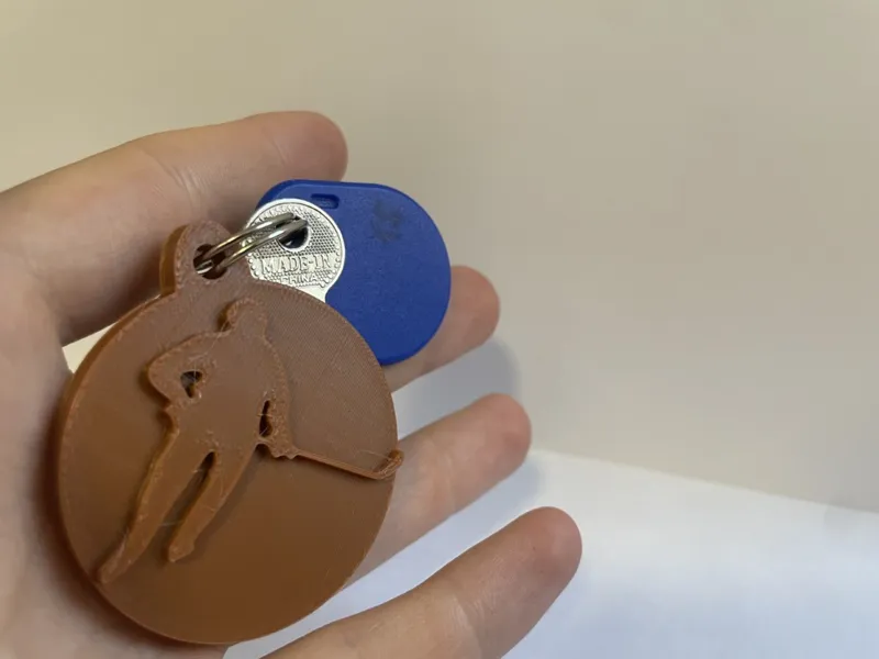 Hockey keychain