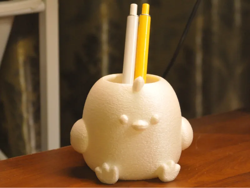 小鸡笔毛绒笔筒壹