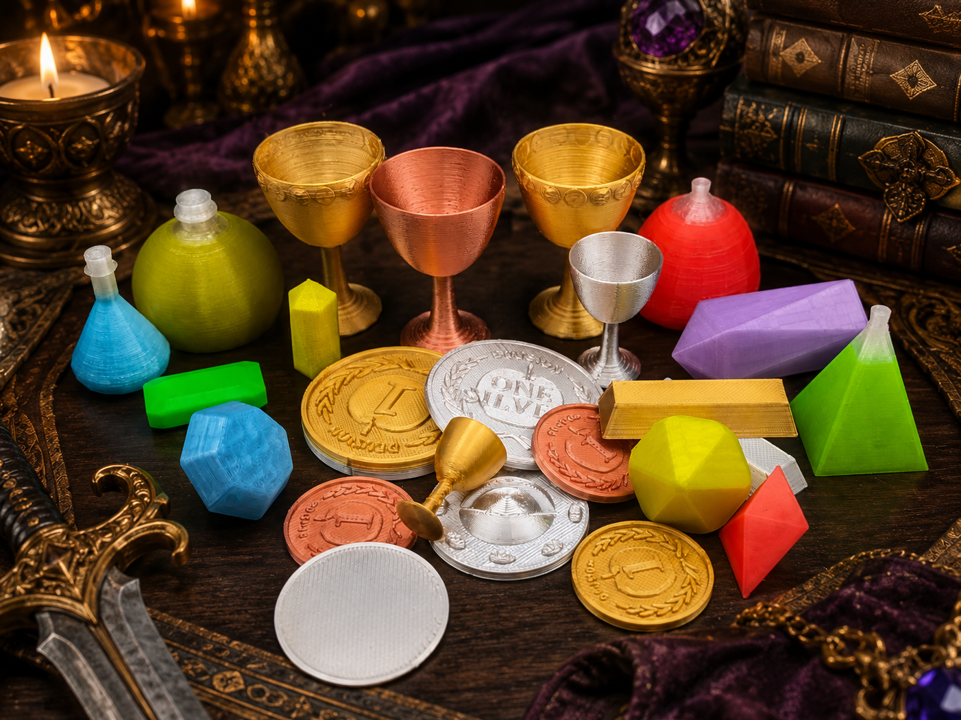 Treasures, Gemstones, and Potions!