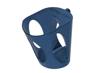 MultiBoard Angled Spray Can Holder (71 mm / 5MU)