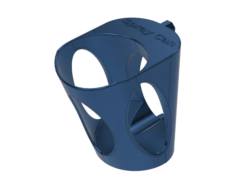 MultiBoard Angled Spray Can Holder (71 mm / 5MU)