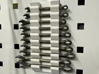 Square Hole Pegboard Mini Wrench Holder