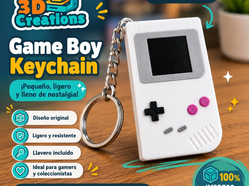 GameBoy Keychain Retro NO AMS