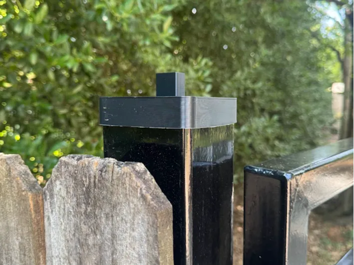 4x4 steel Post Cap With Mounting Stud For Finial