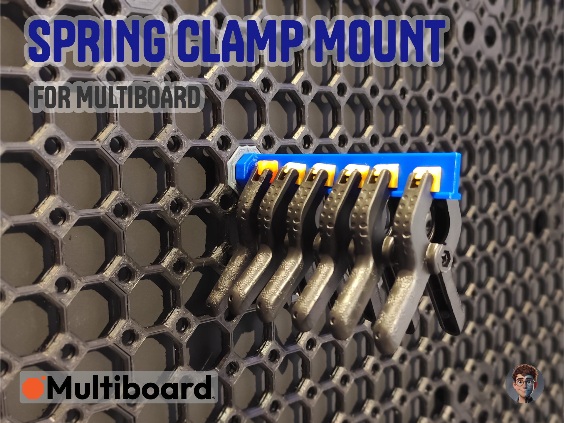 Multiboard Spring Clamp Holder