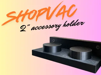 2" ShopVac accessories holder with wall mount