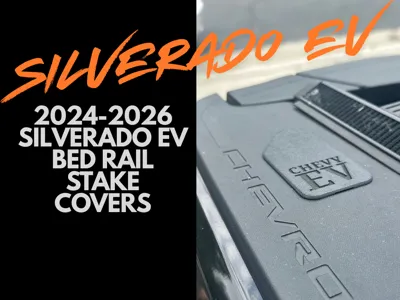 Silverado 2024 EV bed rail stake covers
