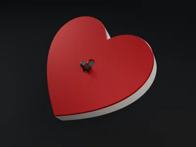 Magnetic heart-shaped light switch cover