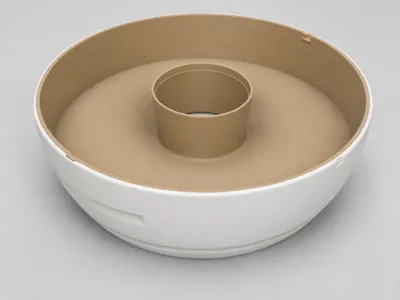 Pistachio Bowl with Shell Compartmen