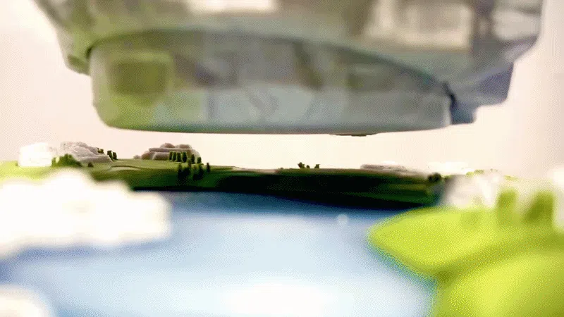 Demonstration of the model floating