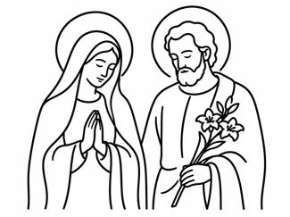 Moldura Maria e José
