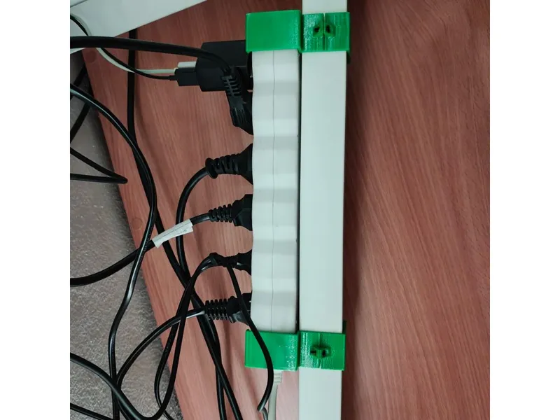 Extension cord bracket for IKEA Trotten table