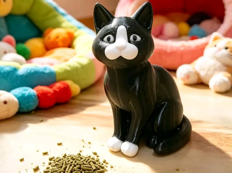 宠物猫摆件，无需多色，分件打印