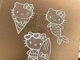 HelloKitty仿欧根纱书签 3.0 夏日风格