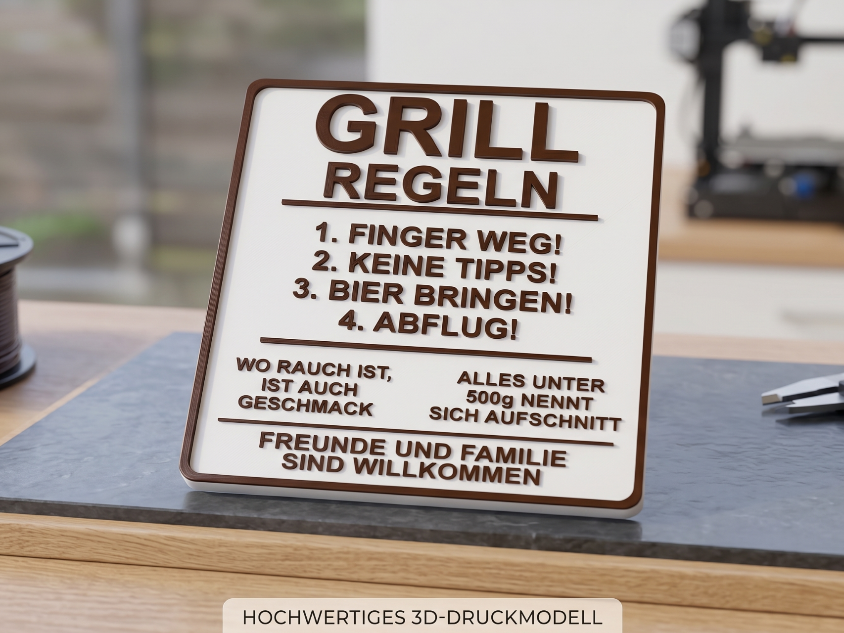 The Ultimate Grill Master Sign (German Text)