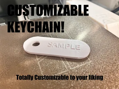 CUSTOMIZABLE KEYCHAIN/LABEL!
