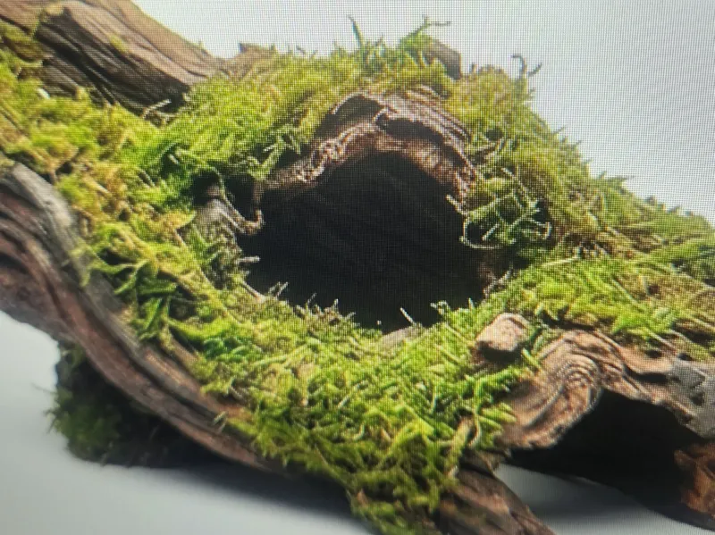 Hiding spot in a snake terrarium