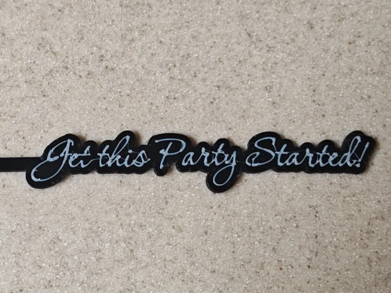 "Get This Party Started" Drink Stirrers