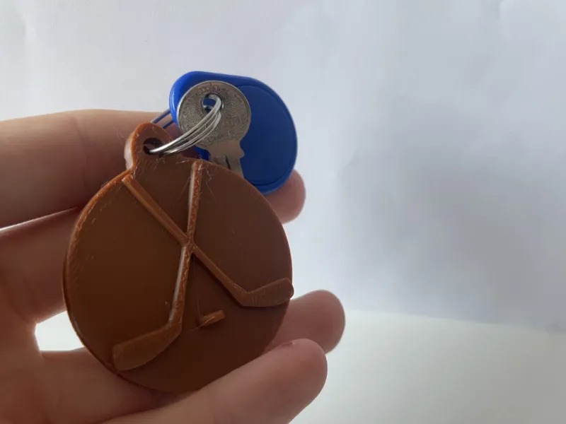 Hockey keychain