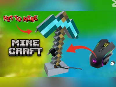 Minecraft Pickaxe Mouse – Hit to Click