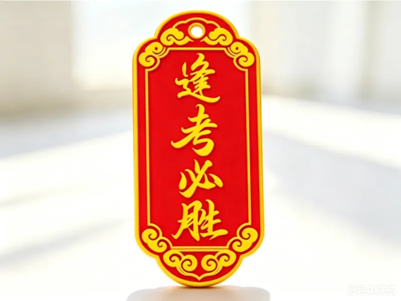 逢考必胜符牌挂件 祥云花边边框带挂孔 钥匙吊坠桌面摆件 中考高考 金榜题名