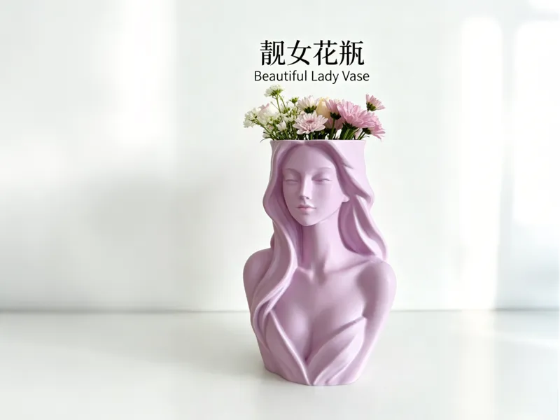靓女花瓶