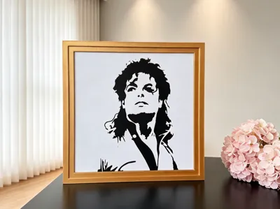 Michael Jackson Commemorative Lithophane