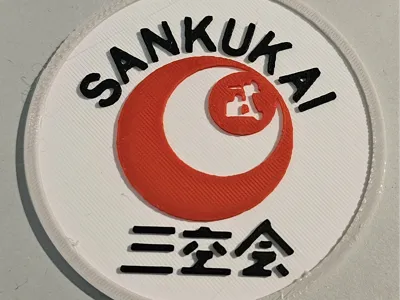 SANKUKAI Logo – 90 mm Multicolor Wall / Badge