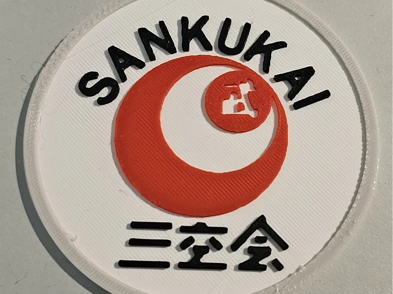 SANKUKAI Logo – 90 mm Multicolor Wall / Badge