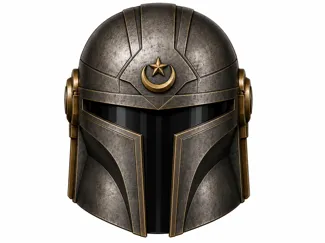 Turkish Flag Mandalorian Helmet