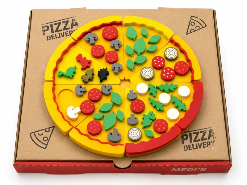 Magnetic Pizza Slices – Fun Toy & Fridge Magnets!
