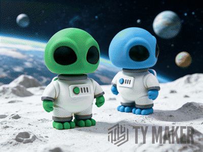 Q版外星仔按压玩具