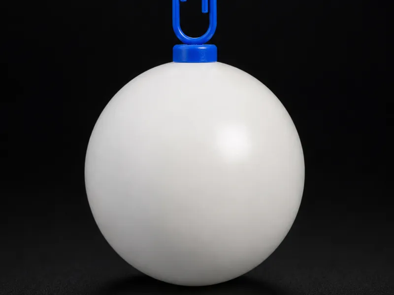 Blank Bingo Ball With Clip
