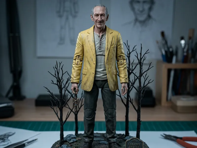 Uomo vestito in giallo della serie From Netflix