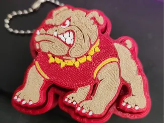 Bulldog mascot fidget clicker