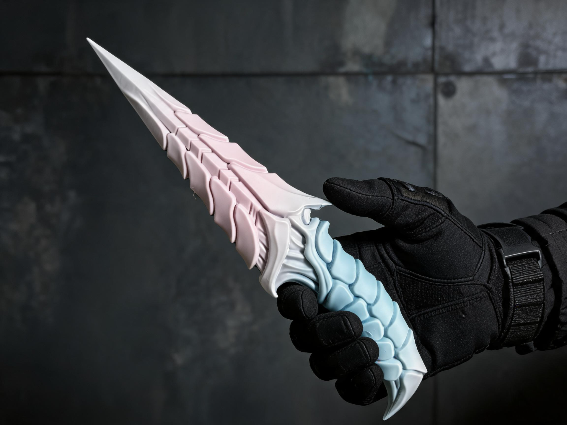 Iridescent Frostscale Osseous Tactical Dagger