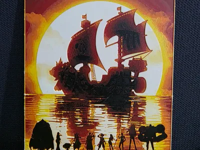 One Piece sunset hueforge