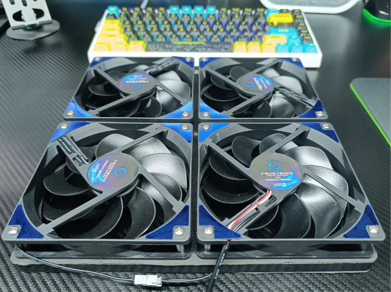12x12cm外置散热风扇密封底座
