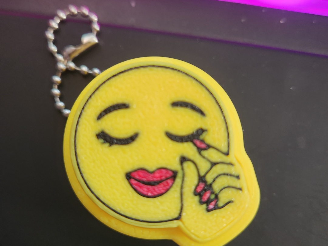 "clock it" clicker keychain/bag charm