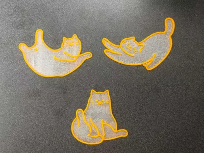 Faux Organza Cat Bookmark Collection