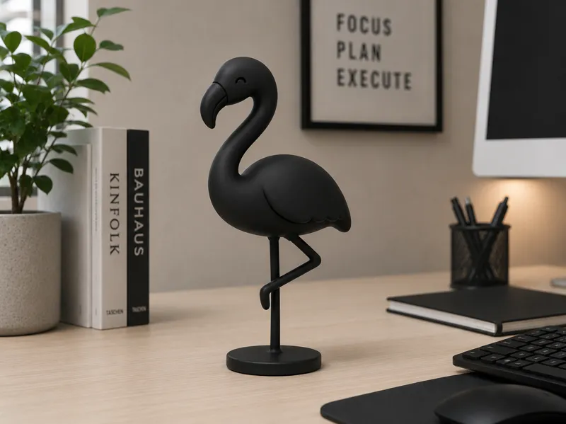 Modern Flamingo Sculpture