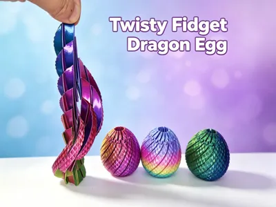 Twisty Fidget Diamond Dragon Egg