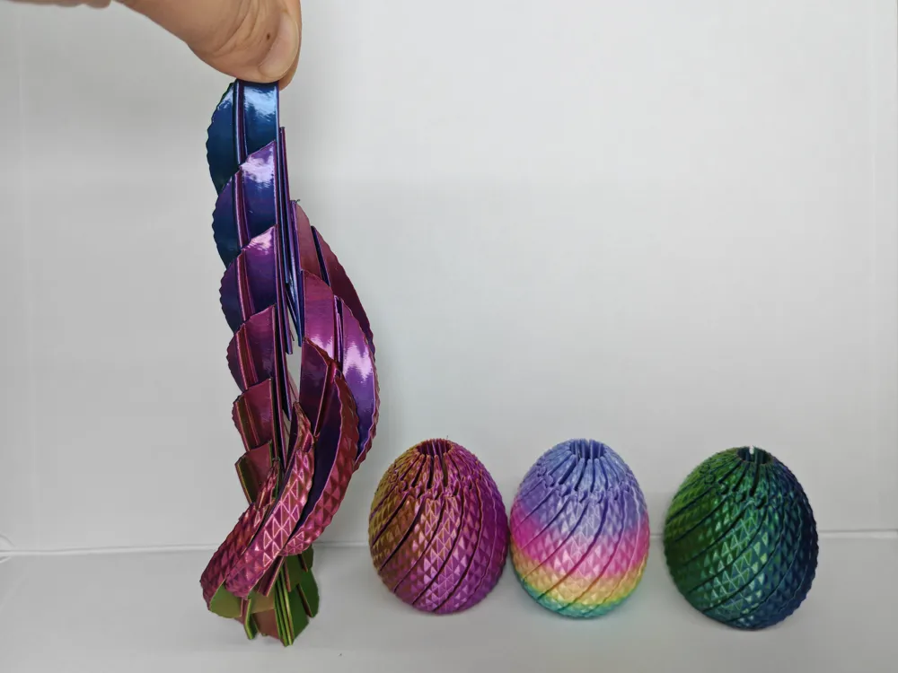 Twisty Fidget Diamond Dragon Egg - Free 3D Print Model - MakerWorld