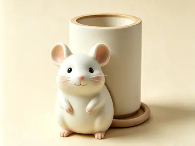 小老鼠笔筒