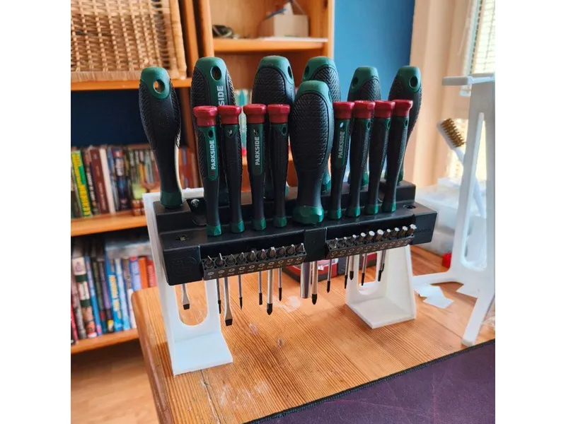 Table stand for Parkside set of screwdrivers